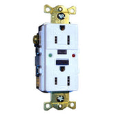 Hubbell GFTR15BK Tamper Resistant Commercial Grade GFCI with LED, Black